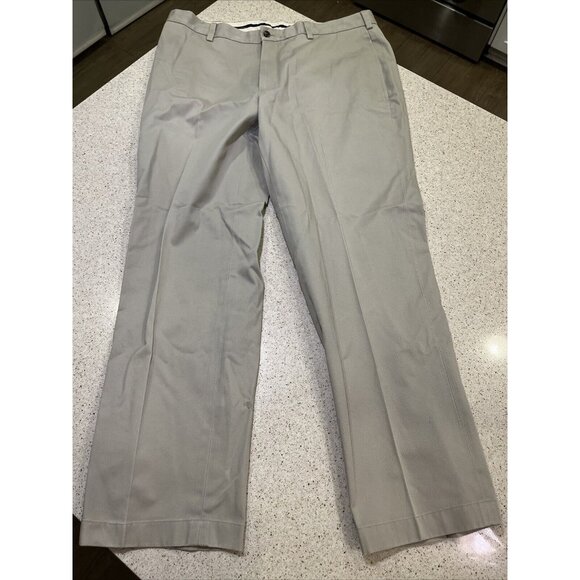 Brooks Brothers Pants Mens 38x30 Khaki Flat Front Advantage Chino Clark - Picture 1 of 6